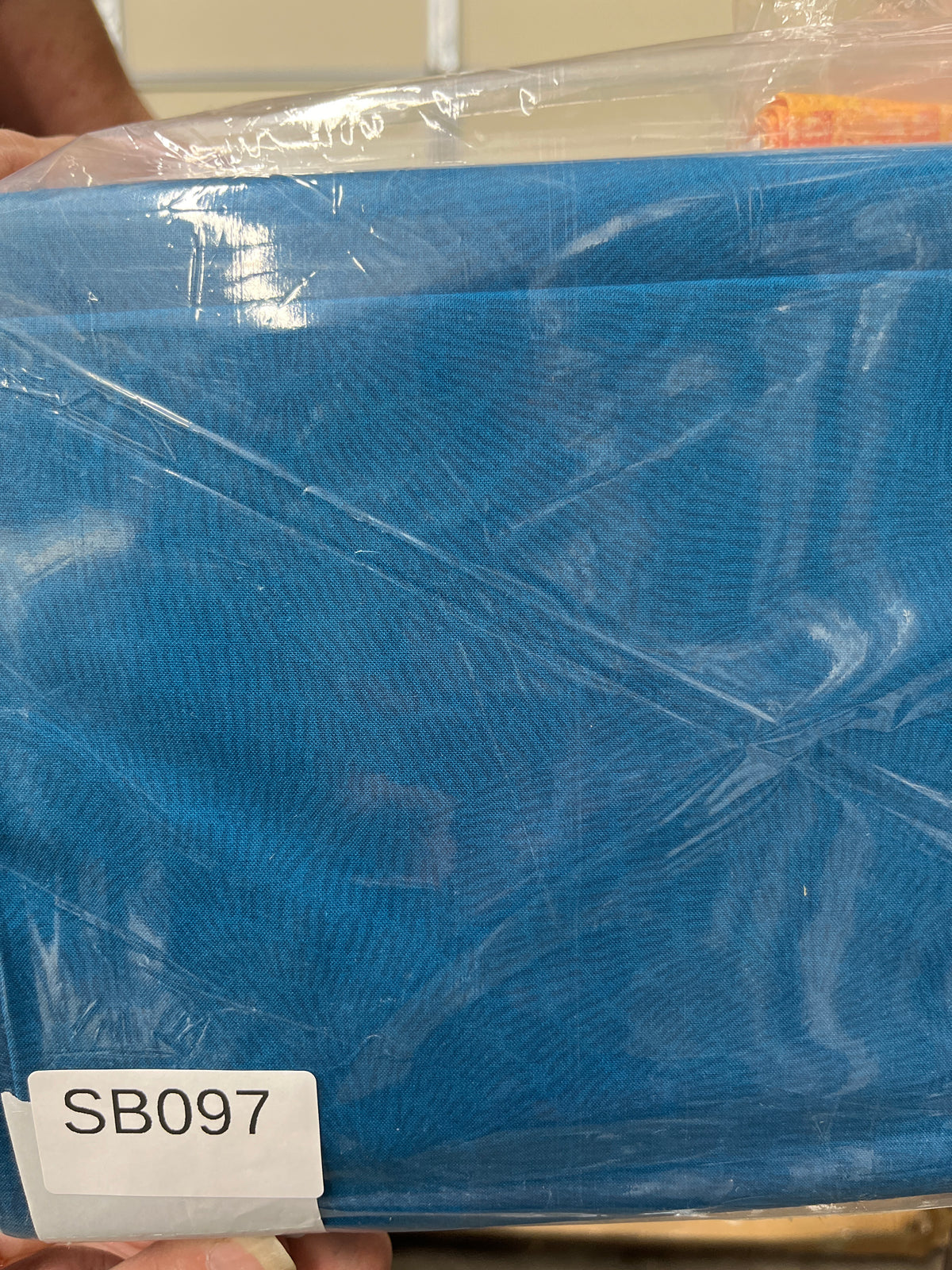 Stitched Dark Teal quilting fabric short bolt