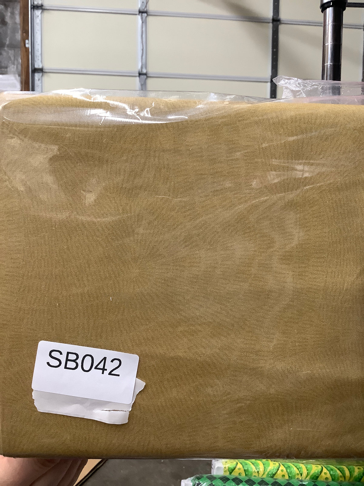 Stitched Light Brown quilting fabric short bolt 5 yards