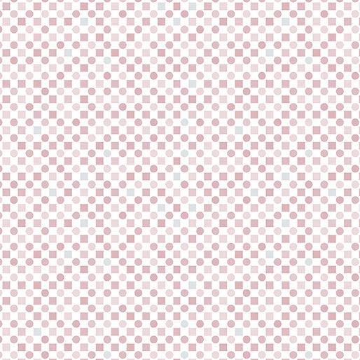 Square Dots Pink Fabric Yardage - quilt fabric for sewing and quilting projects