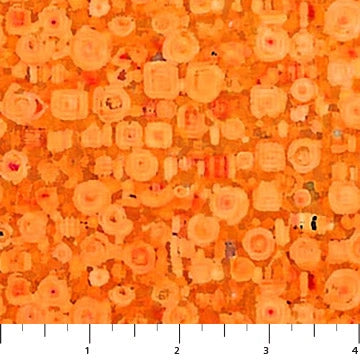 Klimty Cats ember carnelian fabric yardage