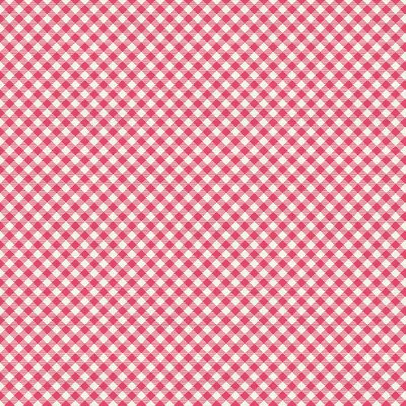 Buffalo Check Gingham Pink Fabric Yardage