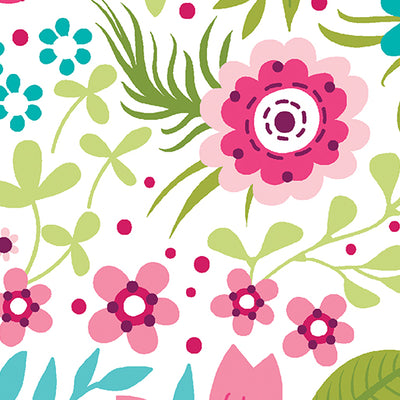 Secret Garden Vanilla Wallflowers 108" Wide Quilt Backing Fabric