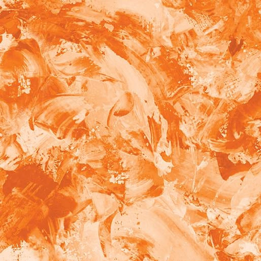 Paint Splash Orange 108" Wide Quilt Backing Fabric - wide quilt backing fabric for longarm quilting