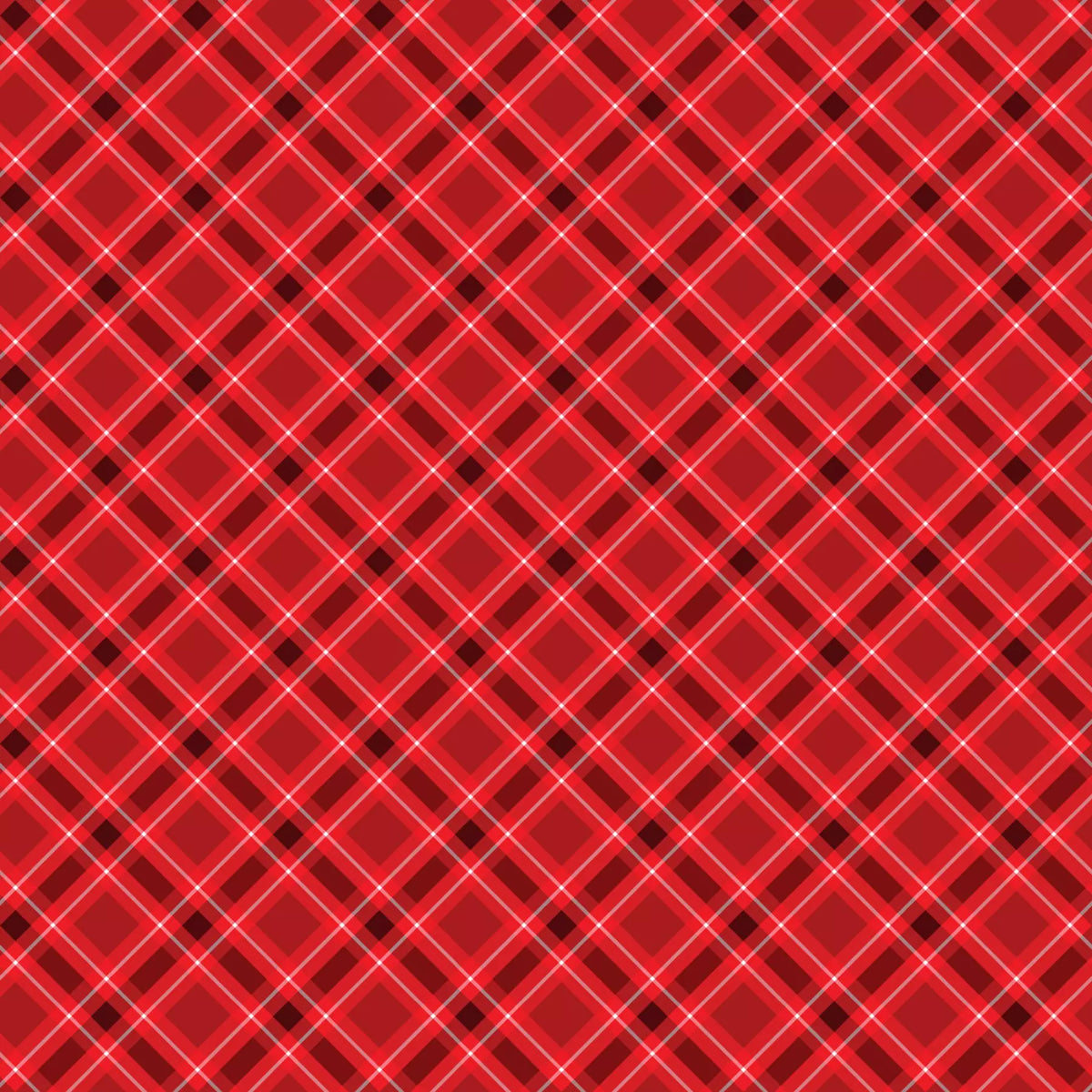 Plaid Red 108" Wide Quilt Backing Fabric