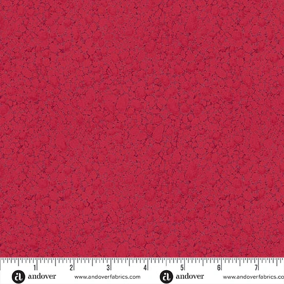 Echoes of Iceland Heima Pebbles Red Currant Fabric Yardage
