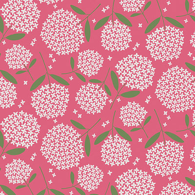 Blooming Color Medium Pink Fiori 108" Wide Quilt Backing Fabric