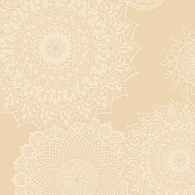 Winter Haven Natural Dancing Doilies 108" Wide 3 Yard Quilt Fabric Back Pack