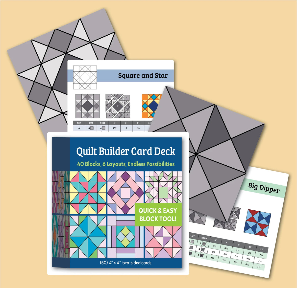Quilt Builder Card Deck interior sample cards