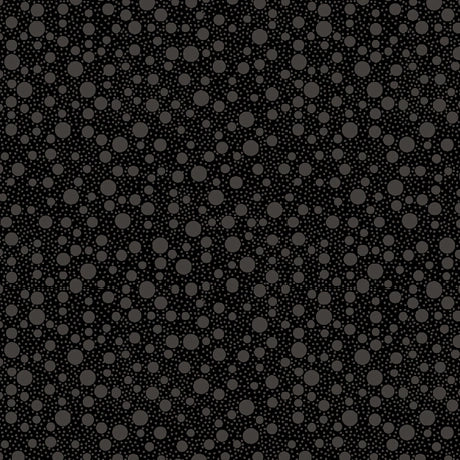 Quilting Illusions Black Bubbles Fabric Yardage - quilt fabric for sewing and quilting projects