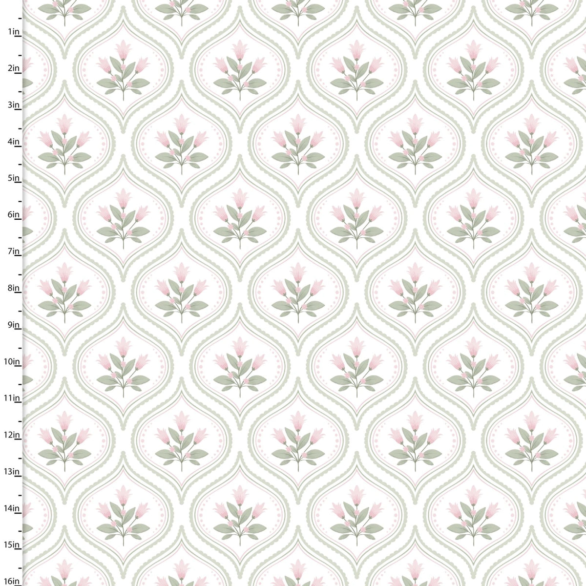 Sweet Woodland White Whispering Petals 58" Minky