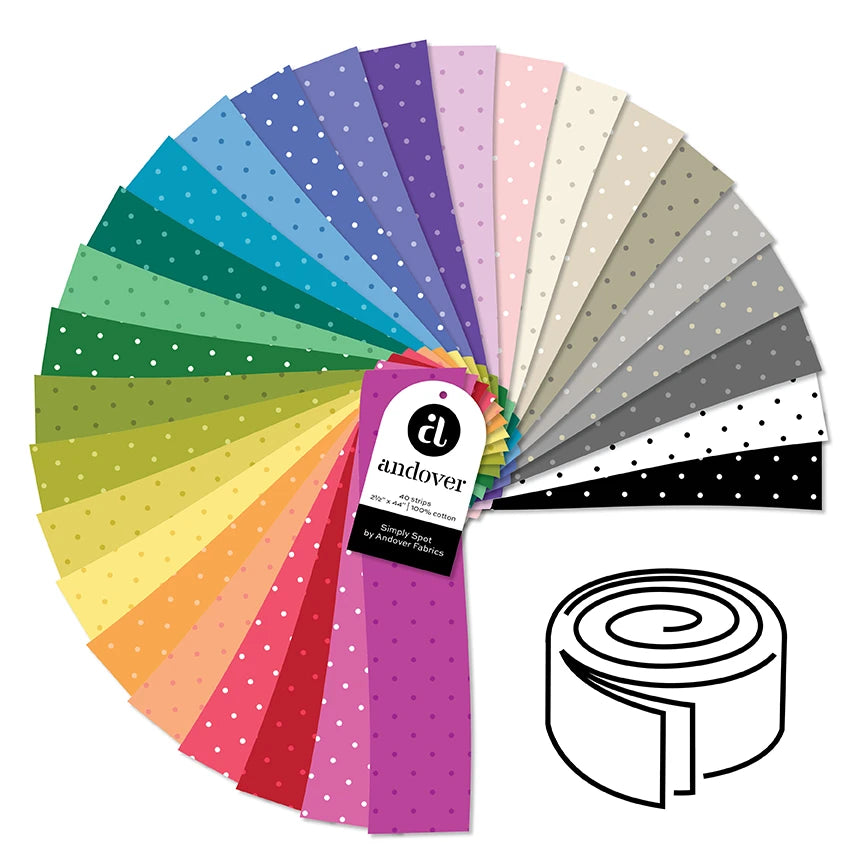 Simply Spot 2 1/2" Design Roll - quilting supply from Quilted Joy