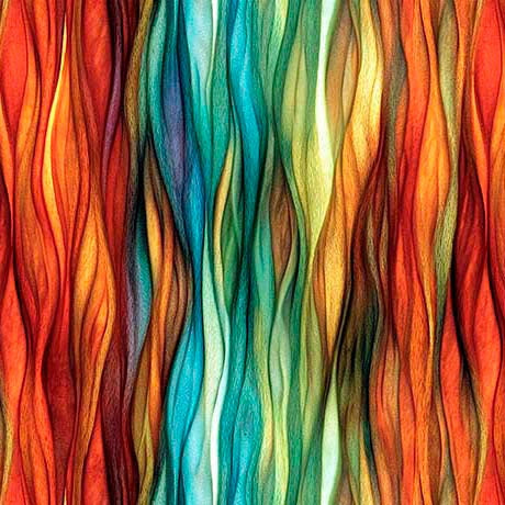 Dreamweaver Burnt Orange Color Wave Fabric Yardage at Quilted Joy