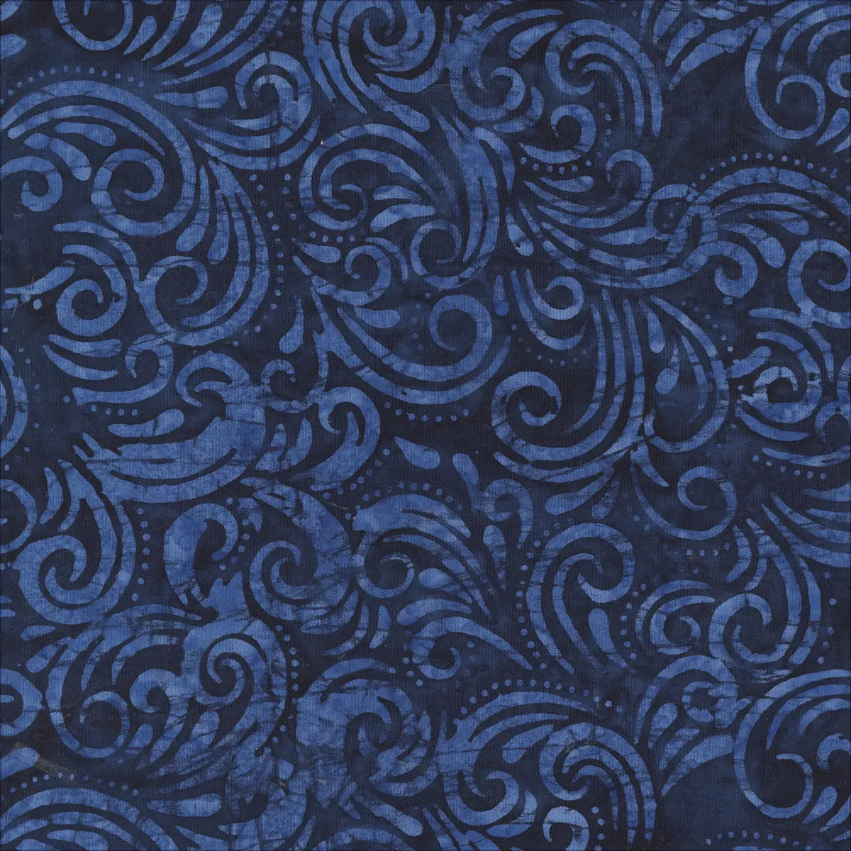 Quiltessentials Charm Navy Swirl Fabric Yardage - quilt fabric for sewing and quilting projects