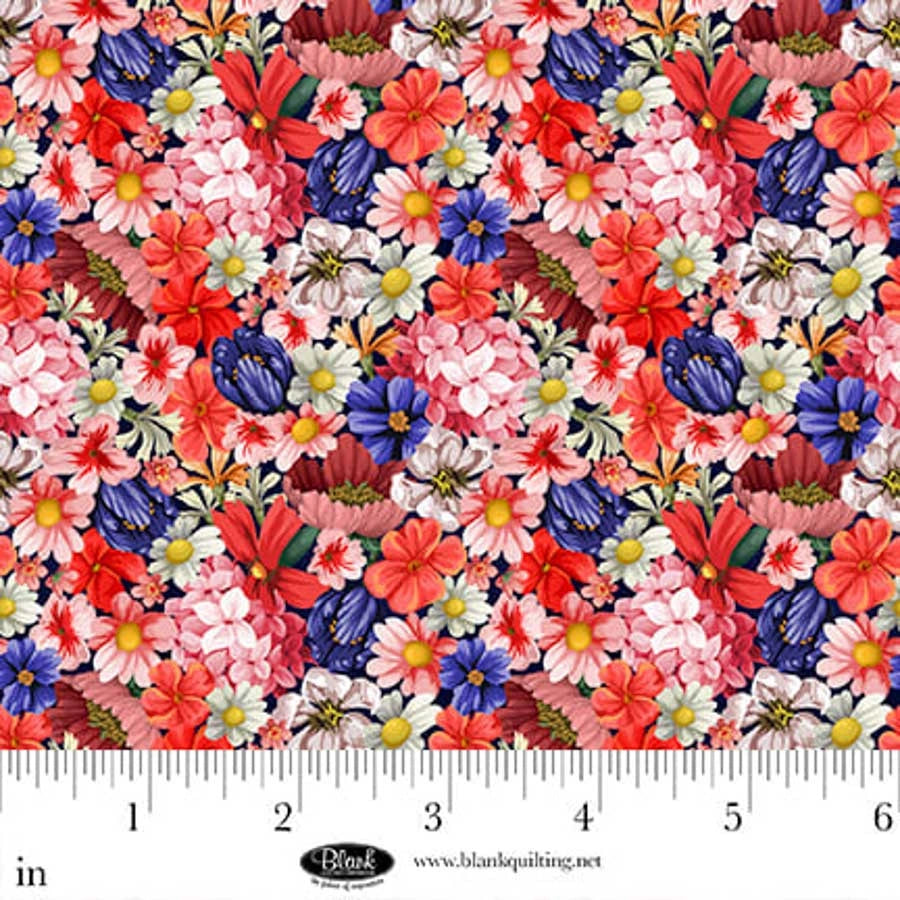 Cameo Appearance Pink Small Floral Fabric Yardage - quilt fabric for sewing and quilting projects