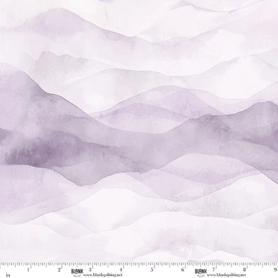 Deja Moo Lavender Mountain Mist Fabric Yardage