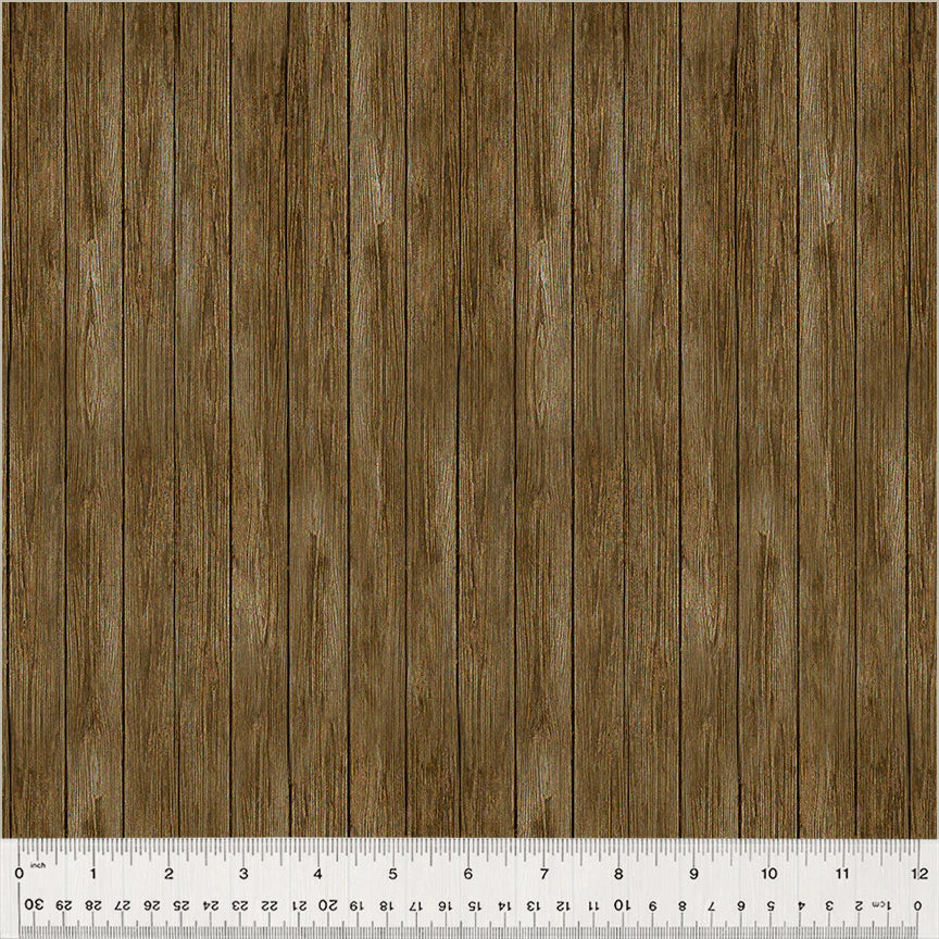 Boho Chicks Brown Wood Fabric Yardage