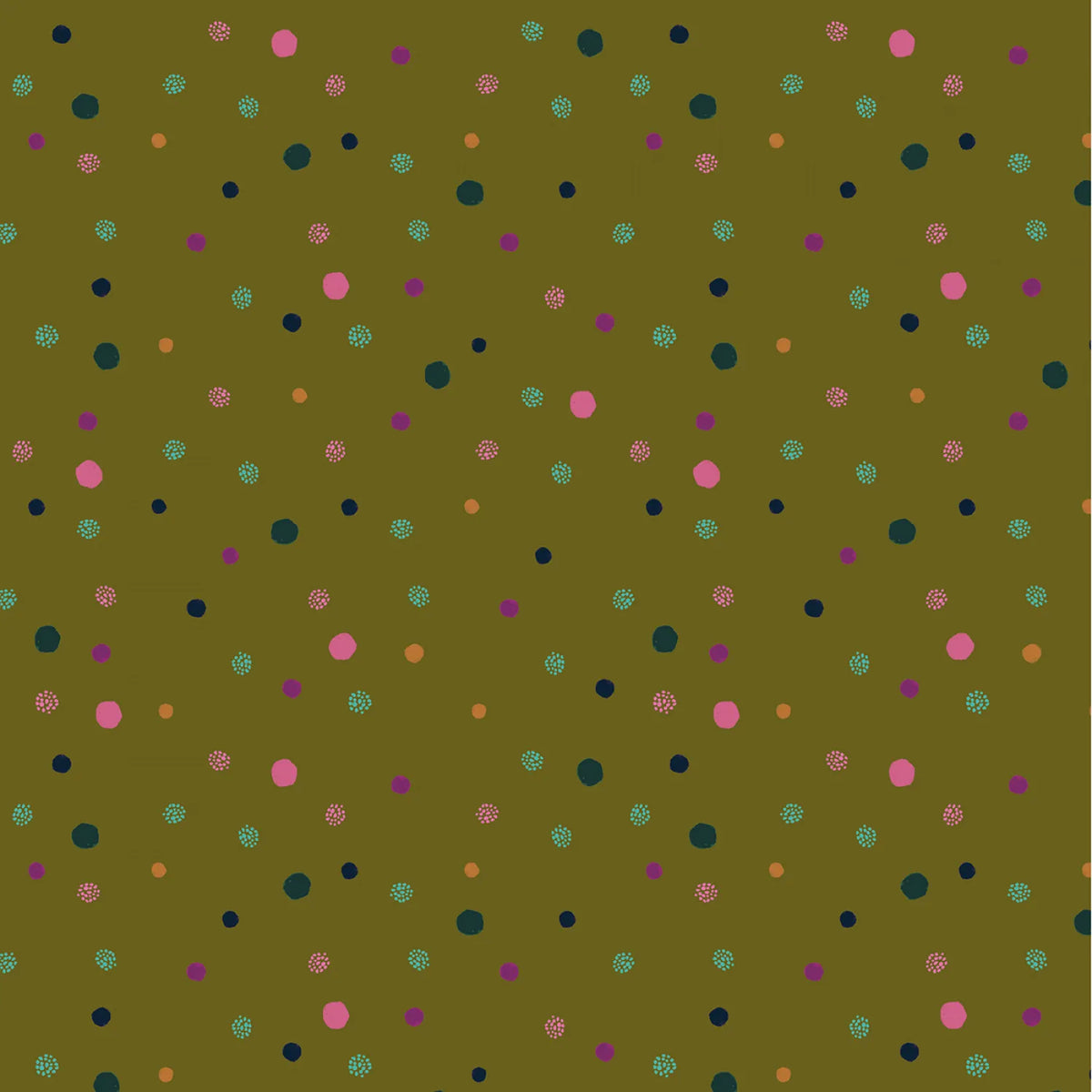 Dayspring Dot Olive Yardage