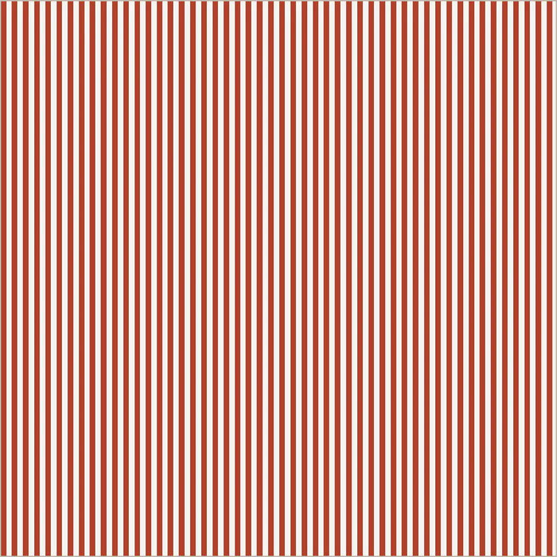 Front Porch Spindles Red Fabric Yardage