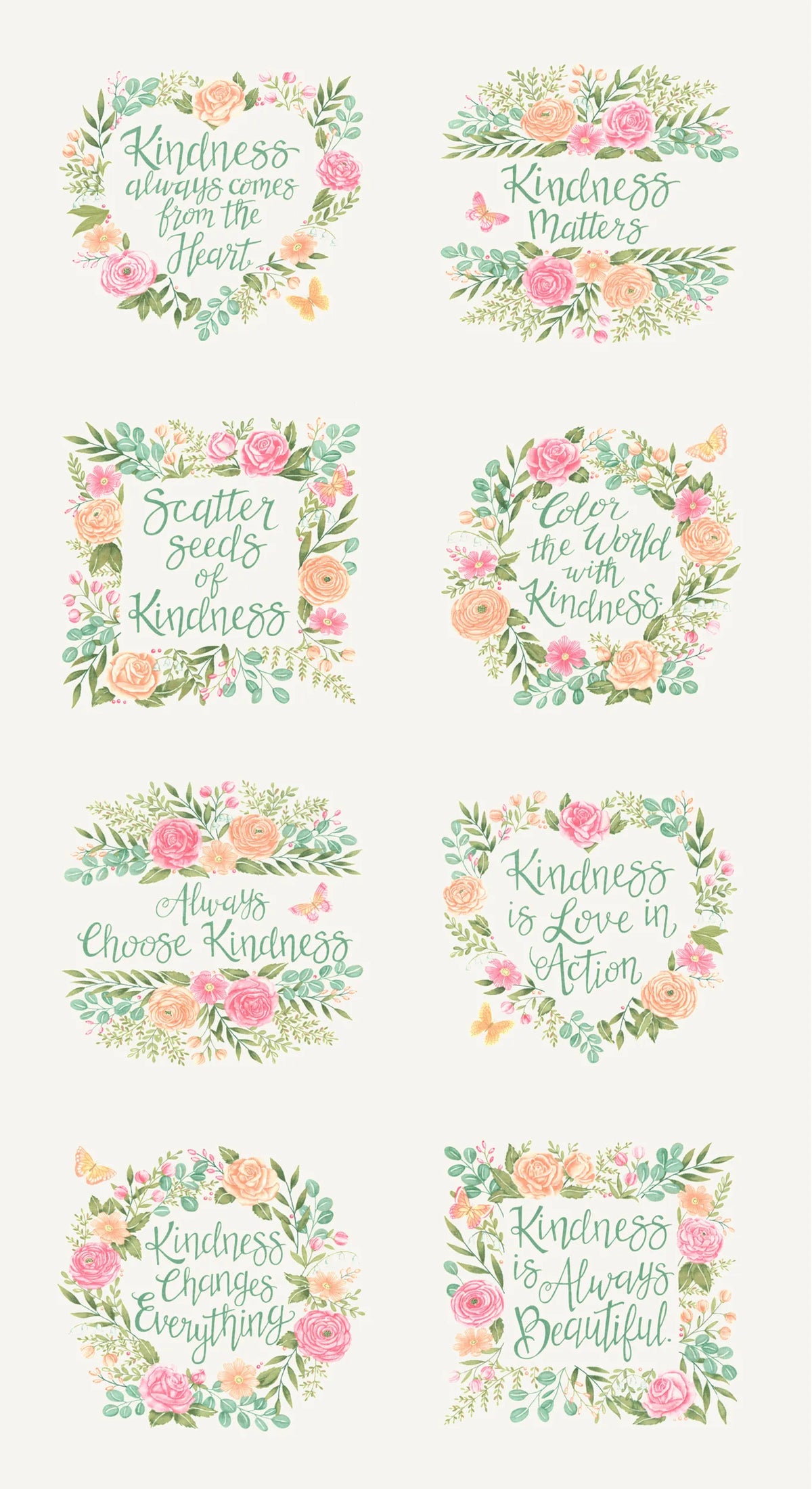 Kindness Fat Quarter Bundle - image 2 - fat quarter quilt fabric cut