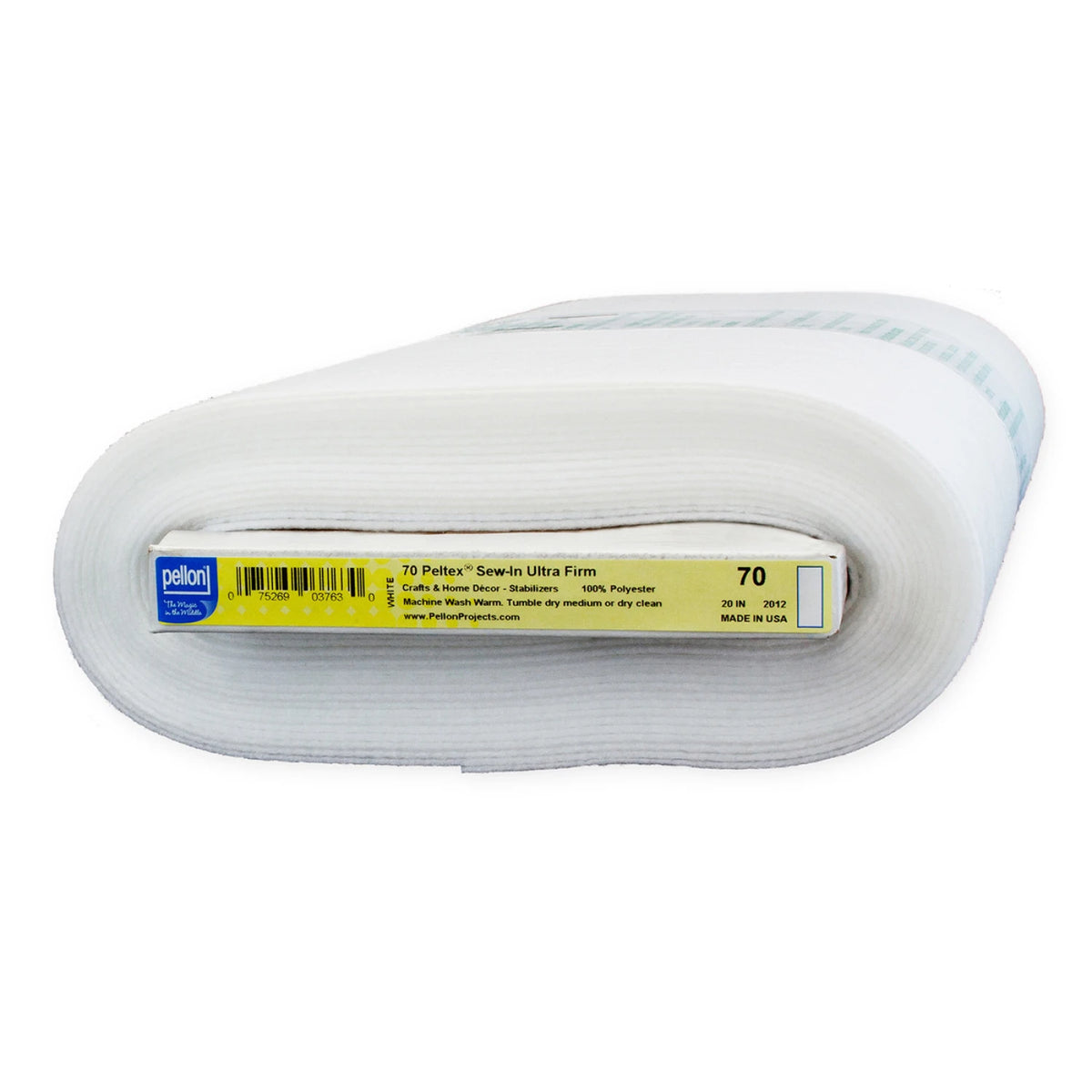 10 Yard Bolt of Peltex Sew-In Stabilizer Pellon White 20in Wide Full Bolt - quilting supply from Quilted Joy