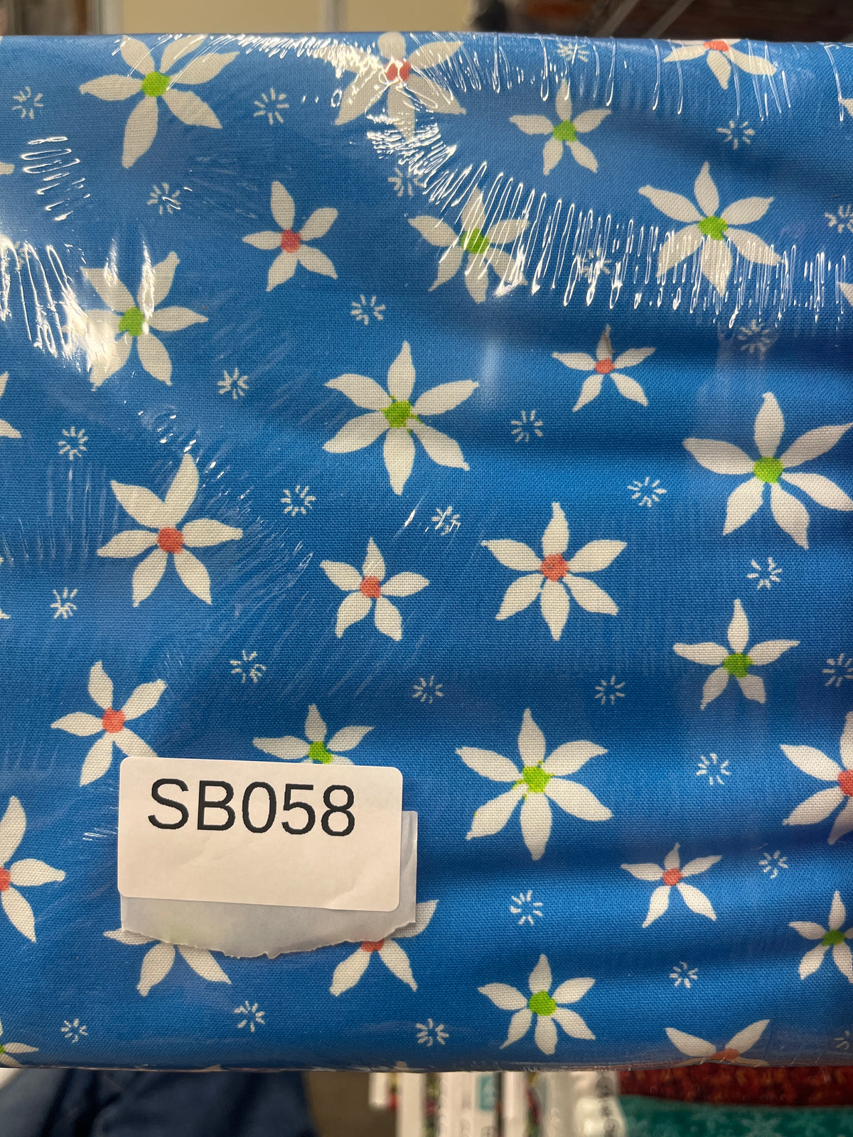 Addison Space Floral Blue quilting fabric short bolt 3.5 yards