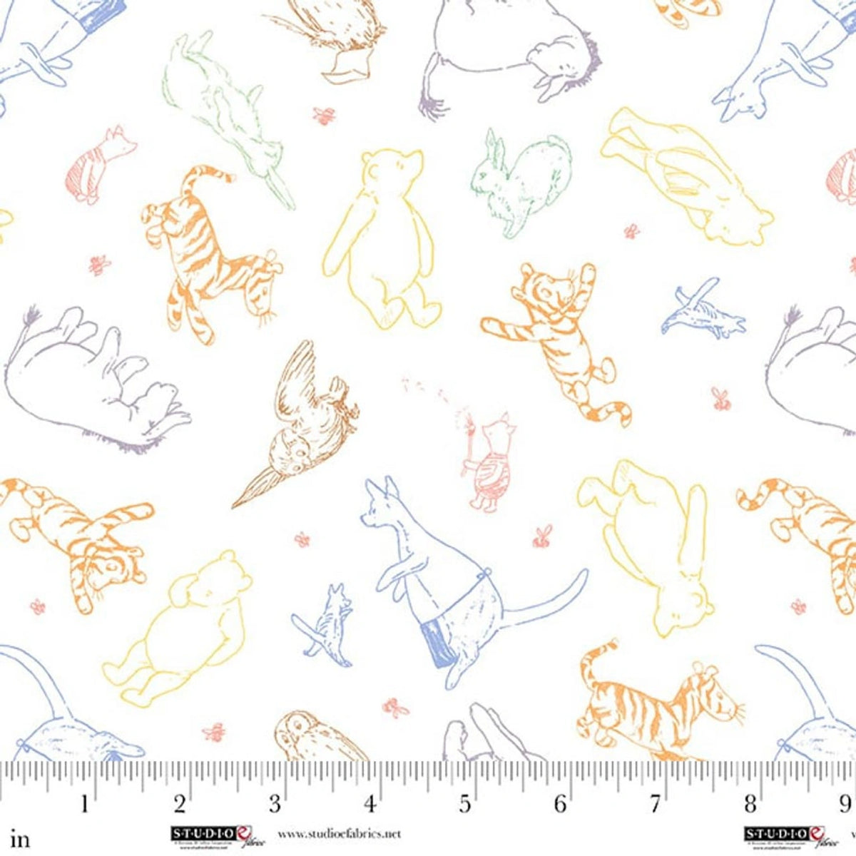 Classic Winnie Character Fabric Yardage