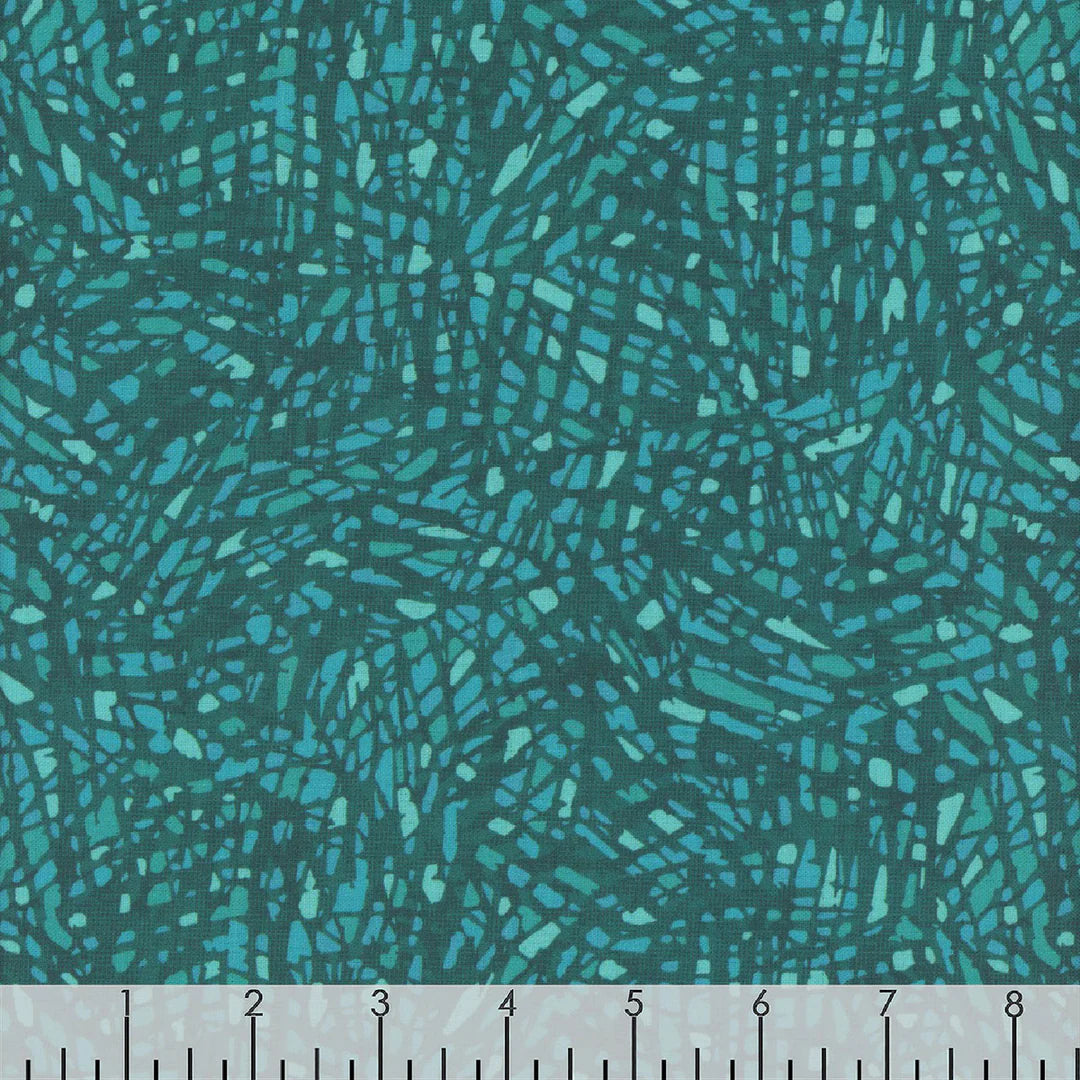 Colour Prism Turquoise Fabric Yardage - quilt fabric for sewing and quilting projects