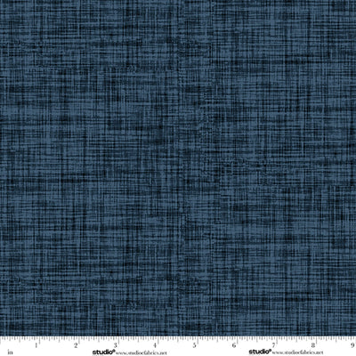 Bar Harbor Indigo Plaid Texture Fabric Yardage