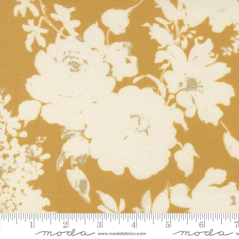 Fern & Honey Backing Kit Arabesque Honey - wide quilt backing fabric for longarm quilting