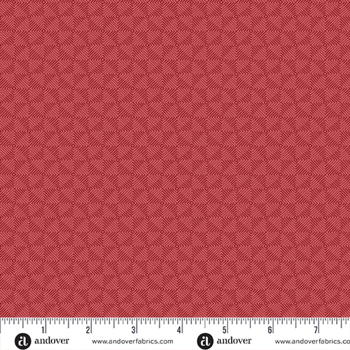 Square Dance Red Rose Fabric Yardage