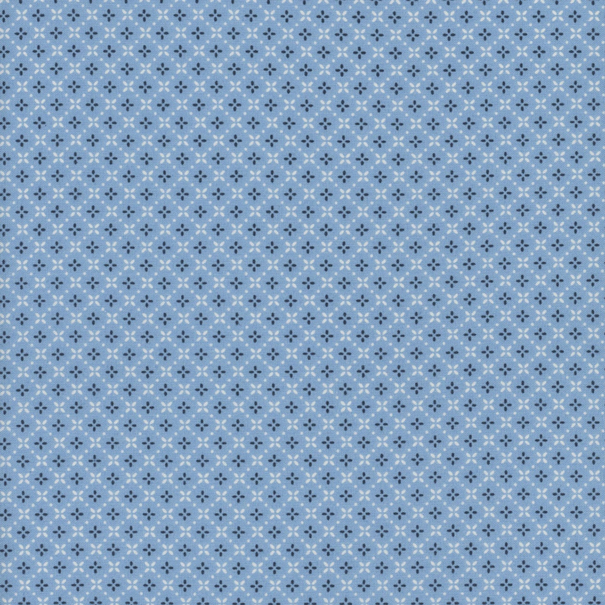 Cozy House Chambray Grandma's Stitches Fabric Yardage