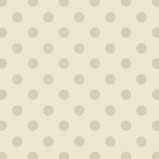 Quiltessential Large Dot Ivory Fabric Yardage