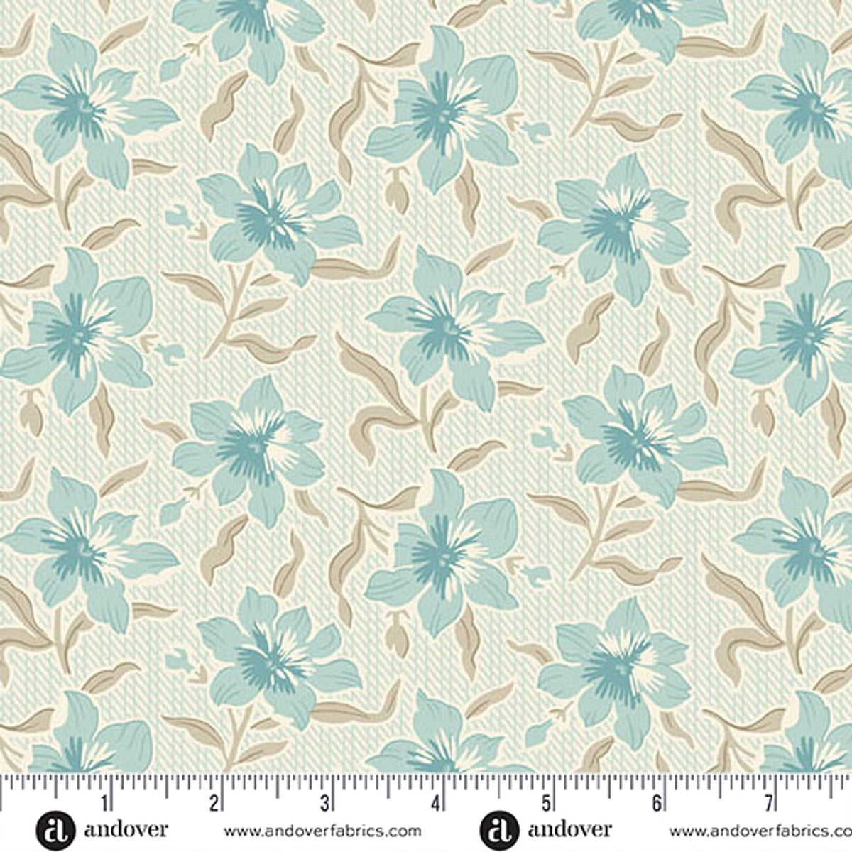 Sewing Bird Water Lily Fabric Yardage