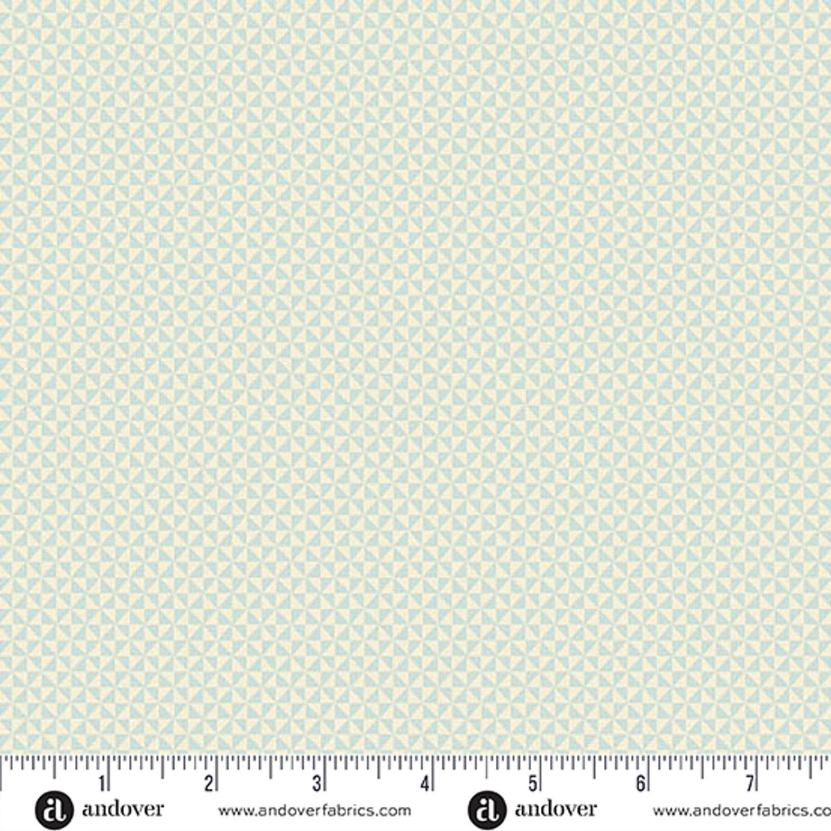 Sewing Bird Ice Half Square Triangle Fabric Yardage