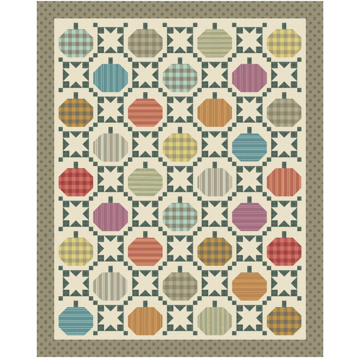 Autumnal quilt kit fall-themed fabric bundle presale