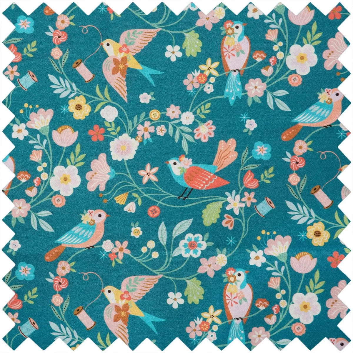 Bird Aviary Large Project Pouch - image 3 - quilting supply from Quilted Joy