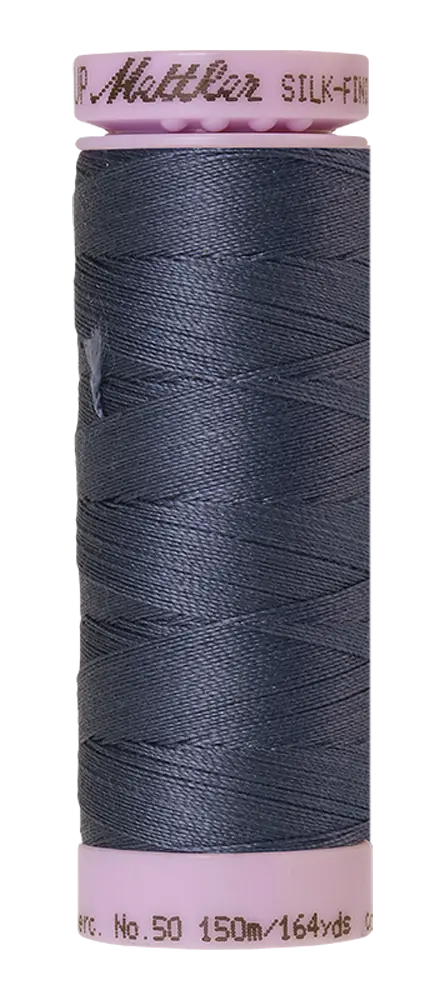Mettler Cotton Silk Finish 50wt 150m Blue Shadow