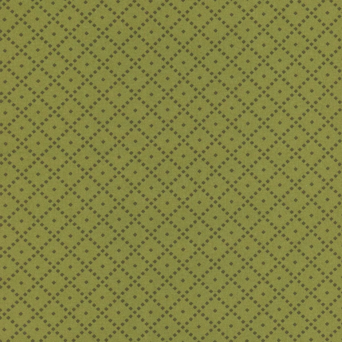 The Awe of Autumn Green Grid Fabric Yardage - quilt fabric for sewing and quilting projects