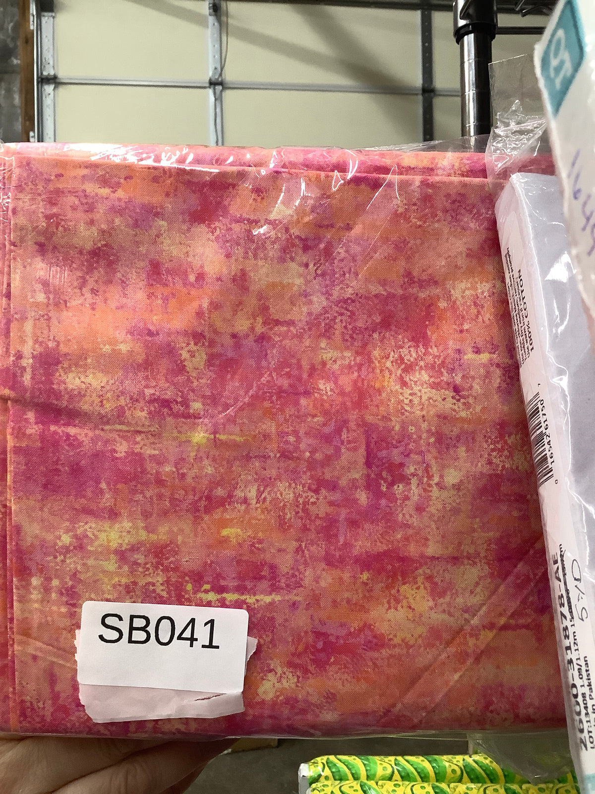 Vibe Pink quilting fabric short bolt 5 yards folded
