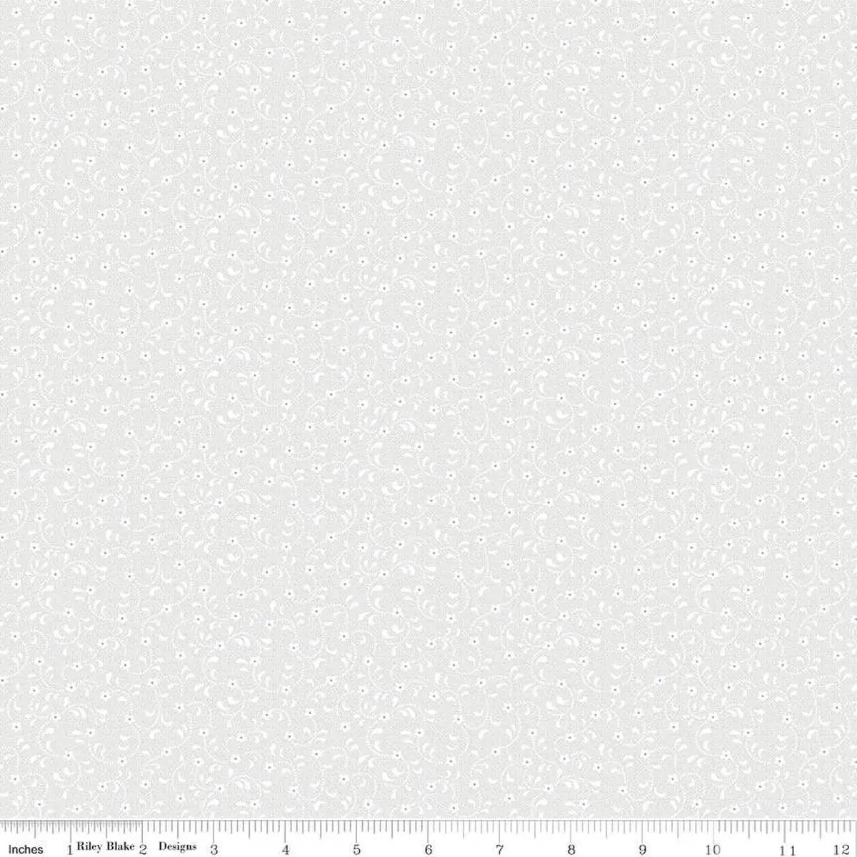 Floret Off white Fabric Yardage
