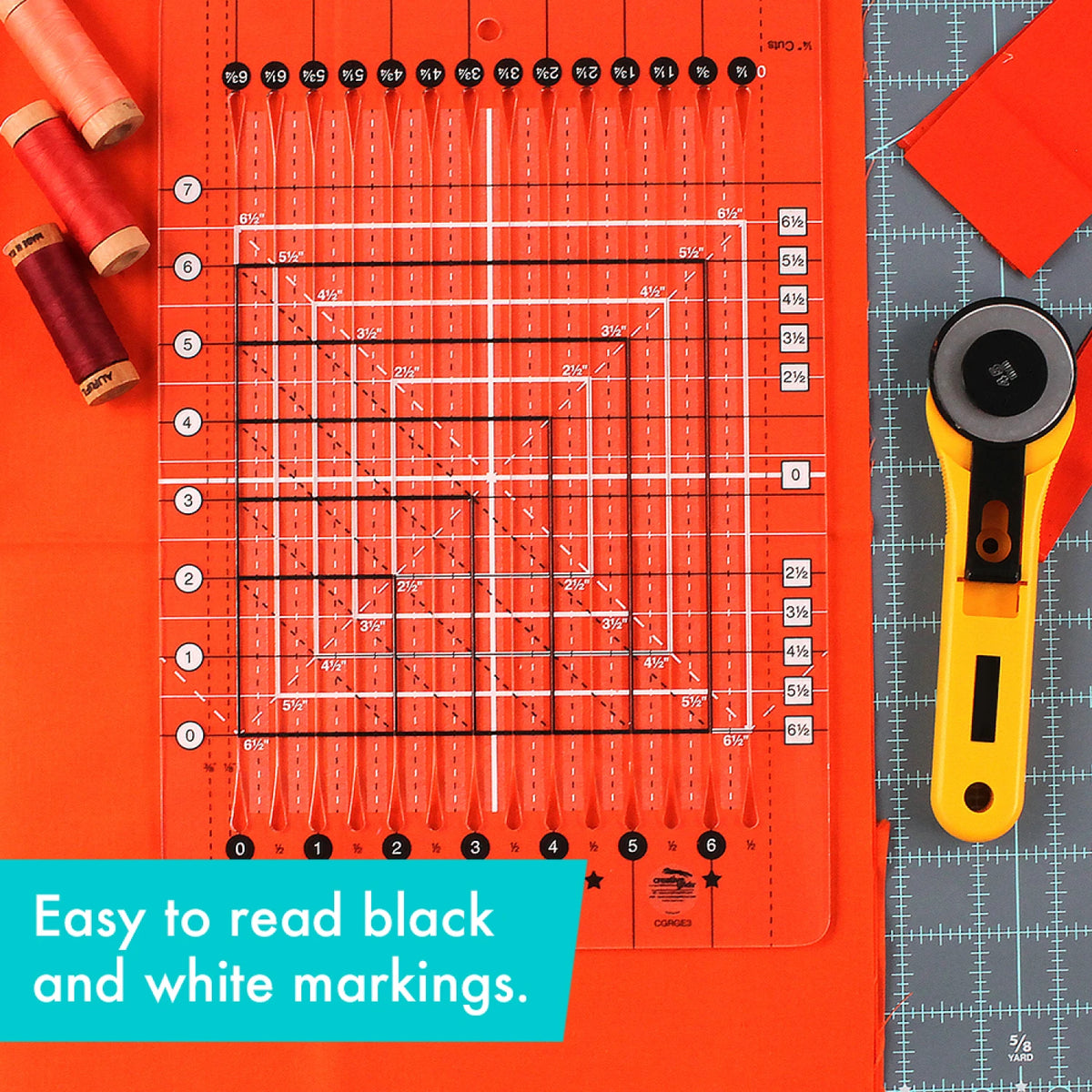 Creative Grids Stripology Squared Mini Quilt Ruler
