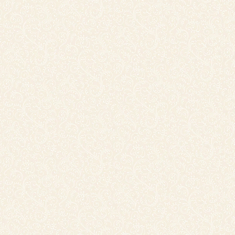Elegant Essentials Scroll Cream Pearl Fabric Yardage - quilt fabric for sewing and quilting projects