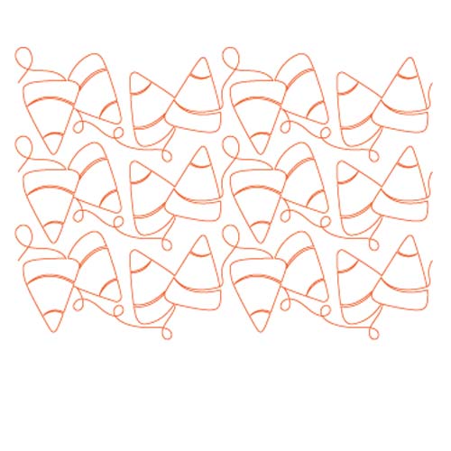 Candy Corn Pantograph Digital File
