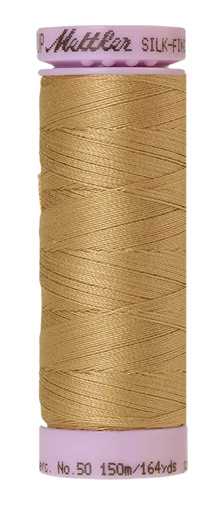 Mettler Cotton Silk Finish 50wt 150m Caramel Cream