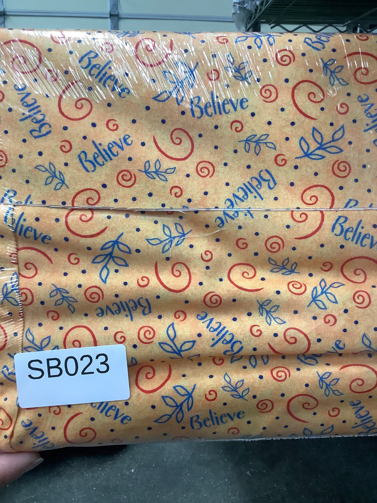 Believe quilting fabric short bolt 5 yards folded