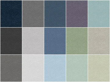 Crimp Cool Colors One Yard Bundle - image 2 - coordinating quilt fabric bundle