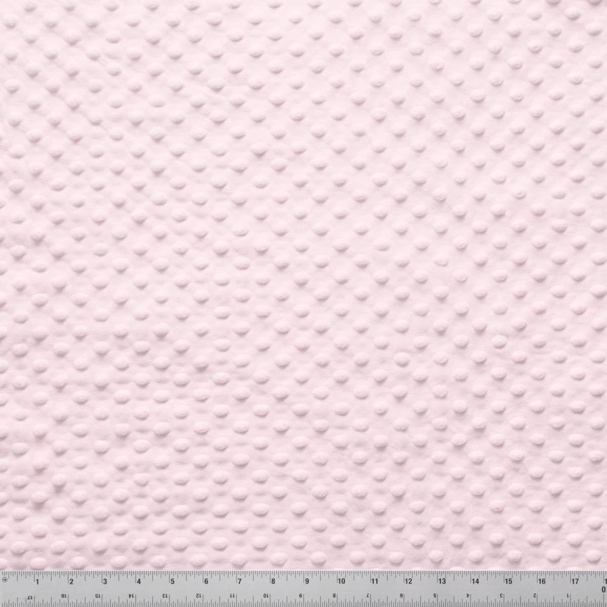 Minky Dots Light Pink 60" Wide Quilt Backing Fabric - wide quilt backing fabric for longarm quilting