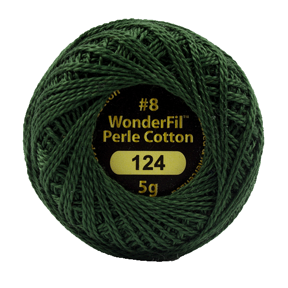 Eleganza Perle Cotton Deep Foliage color 124 hand embroidery thread