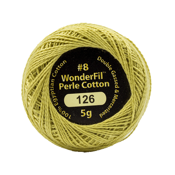 Eleganza Perle Cotton Sandstone color 126 hand embroidery thread