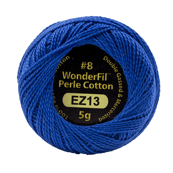 Eleganza Perle Cotton Royal Blue color 13 hand embroidery thread